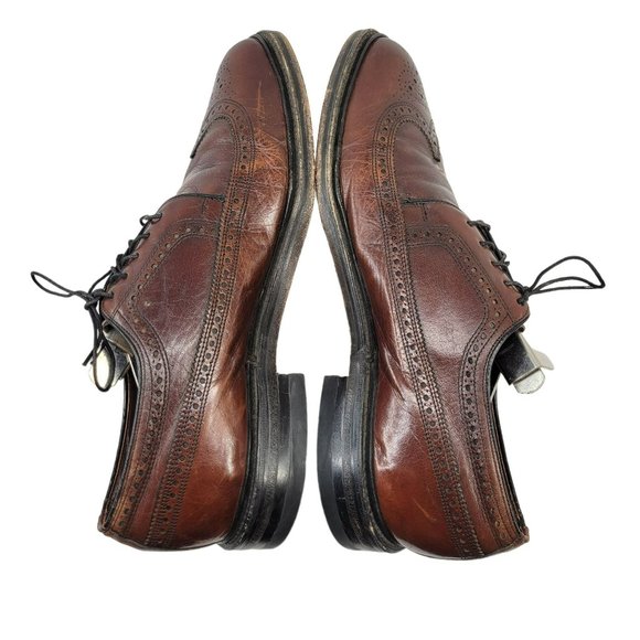 Vtg Freeman Flex-Free Leather Oxford Dress Shoes Leather Sole Mens 10D 822538 main image 12